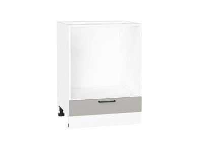Шкаф под духовку Флэт 600 Light Grey In 2S / Белый