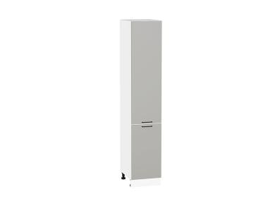 Шкаф пенал Флэт 400 (для верхних шкафов 720) Light Grey In 2S / Белый