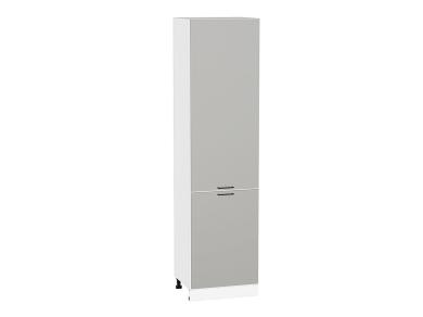 Шкаф пенал Флэт 600Н (для верхних шкафов 920) Light Grey In 2S / Белый