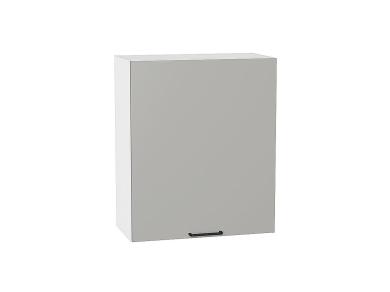 Шкаф верхний Флэт 600М Light Grey In 2S / Белый