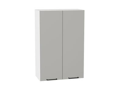 Шкаф верхний Флэт 600Н Light Grey In 2S / Белый