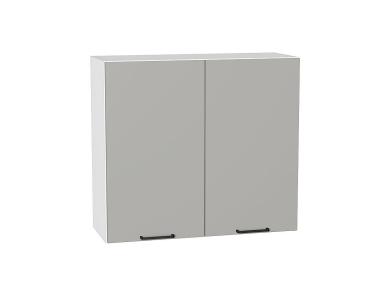 Шкаф верхний Флэт 800 Light Grey In 2S / Белый