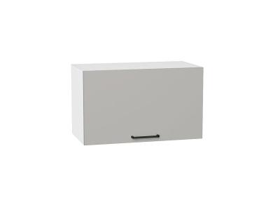 Шкаф верхний горизонтальный Флэт 600 Light Grey In 2S / Белый