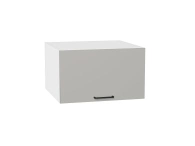 Шкаф верхний горизонтальный с увеличенной глубиной Флэт 610 Light Grey In 2S / Белый