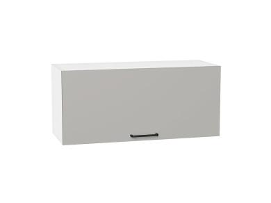 Шкаф верхний горизонтальный Флэт 800 Light Grey In 2S / Белый