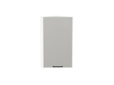 Шкаф верхний торцевой Флэт 300 Light Grey In 2S / Белый