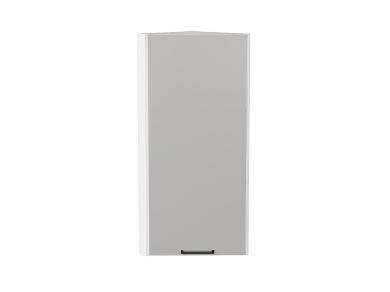 Шкаф верхний торцевой Флэт 300Н Light Grey In 2S / Белый