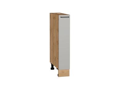 Нижняя бутылочница Флэт 150 Light Grey In 2S / Дуб вотан