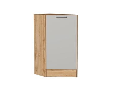 Шкаф нижний торцевой Флэт 300 (прав.) Light Grey In 2S / Дуб вотан