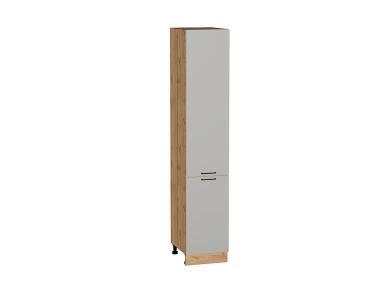 Шкаф пенал Флэт 400 (для верхних шкафов 720) Light Grey In 2S / Дуб вотан