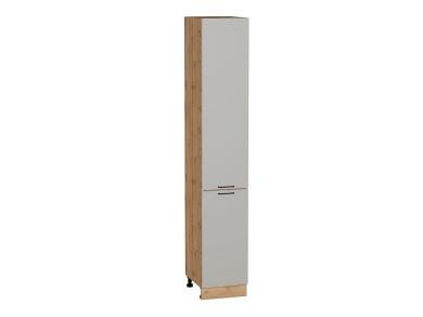 Шкаф пенал Флэт 400Н (для верхних шкафов 920) Light Grey In 2S / Дуб вотан