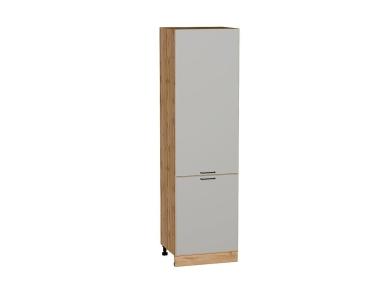 Шкаф пенал Флэт 600 (для верхних шкафов 720) Light Grey In 2S / Дуб вотан