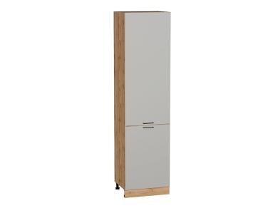 Шкаф пенал Флэт 600Н (для верхних шкафов 920) Light Grey In 2S / Дуб вотан