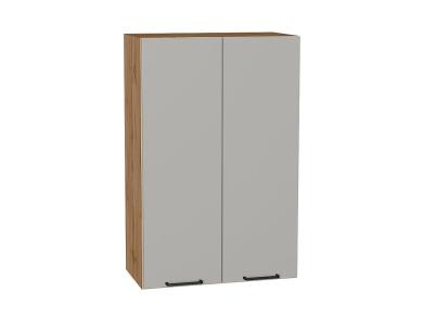 Шкаф верхний Флэт 600Н Light Grey In 2S / Дуб вотан