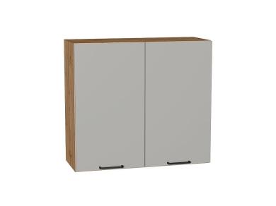 Шкаф верхний Флэт 800 Light Grey In 2S / Дуб вотан