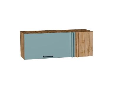 Шкаф верхний прямой угловой горизонтальный Флэт 1000 Grey-green In 2S / Дуб вотан