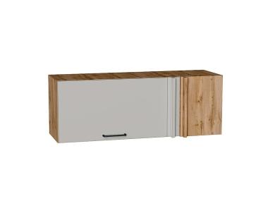 Шкаф верхний прямой угловой горизонтальный Флэт 1000 Light Grey In 2S / Дуб вотан