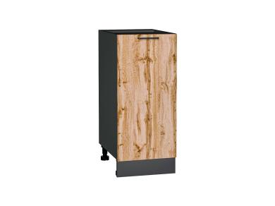 Шкаф нижний Флэт 350 Wotan Oak 2S / Graphite