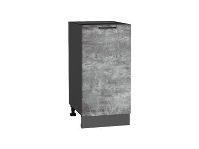 Шкаф нижний Флэт 400 Temple Stone 2S / Graphite