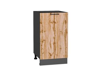 Шкаф нижний Флэт 450 Wotan Oak 2S / Graphite