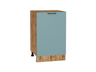 Шкаф нижний Флэт 500 Grey-green In 2S / Дуб Вотан