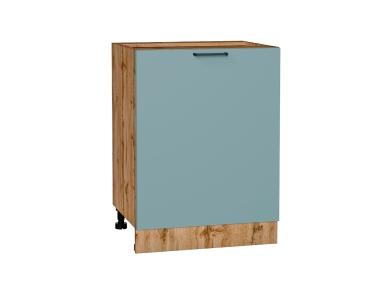 Шкаф нижний Флэт 600М Grey-green In 2S / Дуб Вотан