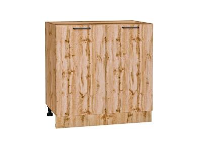 Шкаф нижний Флэт 800 Wotan Oak 2S / Дуб Вотан