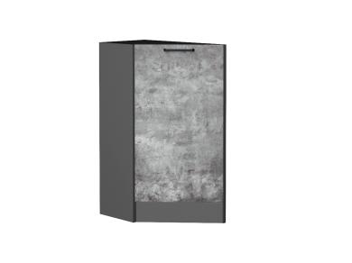 Шкаф нижний торцевой Флэт 300 (прав.) Temple Stone 2S / Graphite