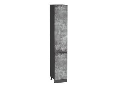 Шкаф пенал Флэт 400Н (для верхних шкафов 920) Temple Stone 2S / Graphite