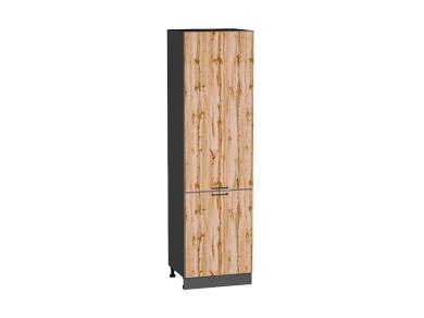 Шкаф пенал Флэт 600 (для верхних шкафов 720) Wotan Oak 2S / Graphite