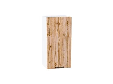 Шкаф верхний Флэт 350 Wotan Oak 2S / Белый