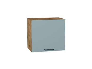 Шкаф верхний горизонтальный Флэт 500Н Grey-green In 2S / Дуб Вотан
