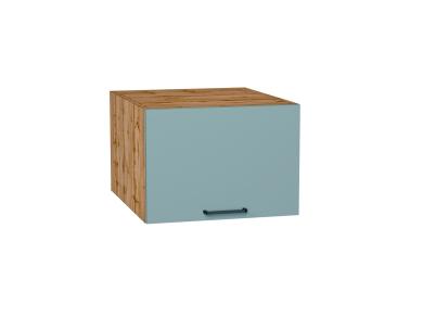 Шкаф верхний горизонтальный с увеличенной глубиной Флэт 510 Grey-green In 2S / Дуб Вотан