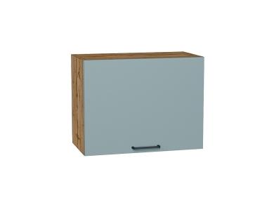 Шкаф верхний горизонтальный Флэт 600Н Grey-green In 2S / Дуб Вотан