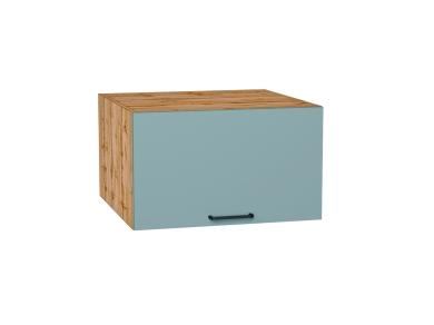 Шкаф верхний горизонтальный с увеличенной глубиной Флэт 610 Grey-green In 2S / Дуб Вотан