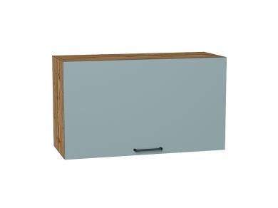Шкаф верхний горизонтальный Флэт 800Н Grey-green In 2S / Дуб Вотан