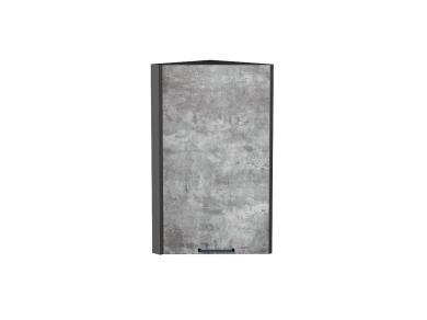 Шкаф верхний торцевой Флэт 300 Temple Stone 2S / Graphite