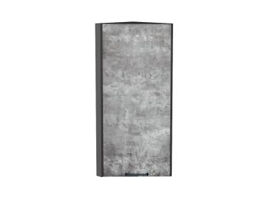 Шкаф верхний торцевой Флэт 300Н Temple Stone 2S / Graphite