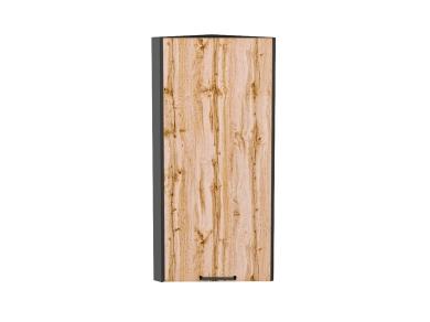 Шкаф верхний торцевой Флэт 300Н Wotan Oak 2S / Graphite