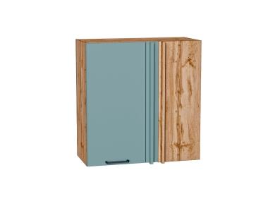 Шкаф верхний прямой угловой Флэт 700 Grey-green In 2S / Дуб Вотан