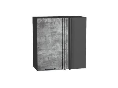 Шкаф верхний прямой угловой Флэт 700 Temple Stone 2S / Graphite