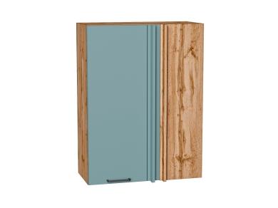Шкаф верхний прямой угловой Флэт 700Н Grey-green In 2S / Дуб Вотан