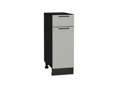 Шкаф нижний с 1 ящиком Флэт 300 Light Grey In 2S / Graphite