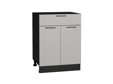 Шкаф нижний с 1 ящиком Флэт 601М Light Grey In 2S / Graphite