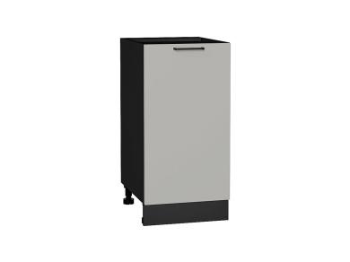 Шкаф нижний Флэт 400 Light Grey In 2S / Graphite