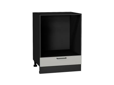 Шкаф под духовку Флэт 600 Light Grey In 2S / Graphite
