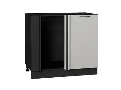 Шкаф нижний угловой Флэт 990М Light Grey In 2S / Graphite
