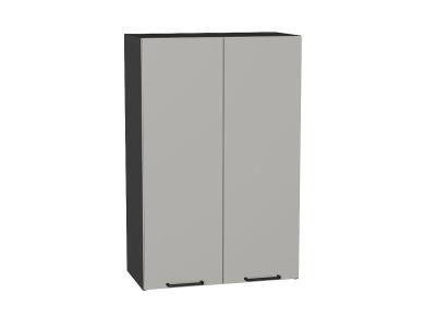 Шкаф верхний Флэт 600Н Light Grey In 2S / Graphite