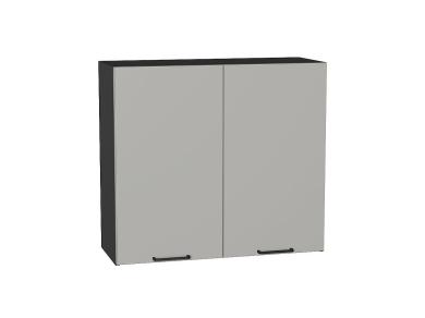 Шкаф верхний Флэт 800 Light Grey In 2S / Graphite