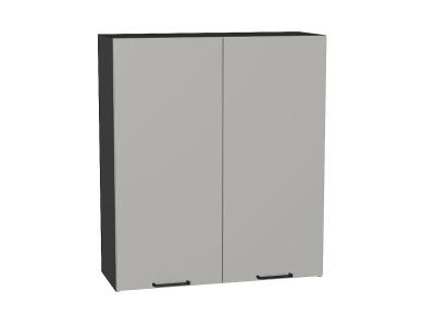 Шкаф верхний Флэт 800Н Light Grey In 2S / Graphite